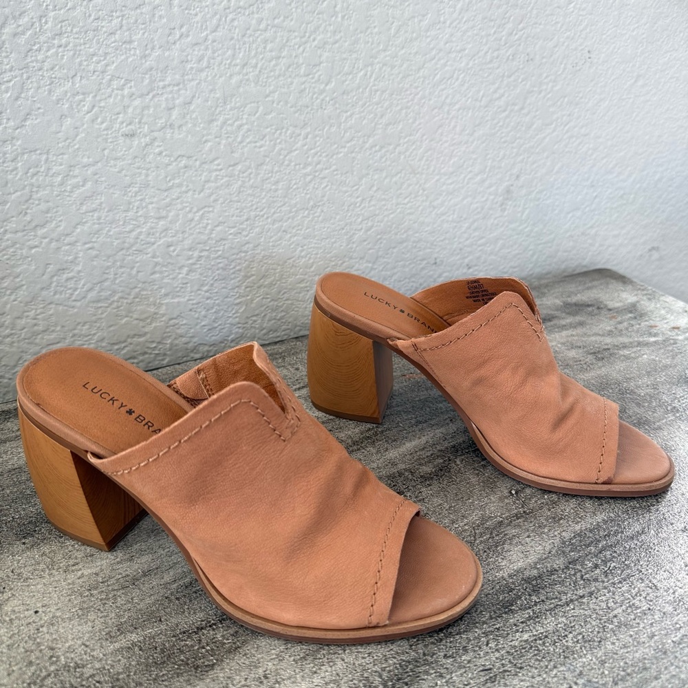 Lucky Brand Xynia Heeled Mules.